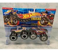 Hot Wheels Monster Trucks 1.64 Hot Wheels Racing #1 Vs Hot Wheels Racing #4