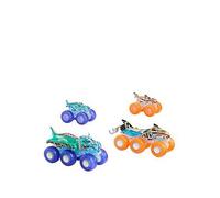 Hot Wheels Monster Trucks 1:64 Power Smashers Truck & Big Rig Multipack One Colour