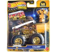 Hot Wheels Monster Trucks 1:64 Scale Trophy Champions Gold Chrome 50th Bigfoot Anniversary Collection You Choose Bone Shaker 5 Alarm Gunkster Mega Wrex Tiger Shark (5 Alarm)