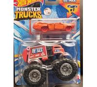 HOT WHEELS MONSTER TRUCKS 1/64 WILL TRASH IT ALL NEW ON CARD With FLAT IRON