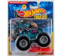 Hot Wheels Monster Trucks, 1999 Nissan Skyline GT-R, Freestyle Wreckers 6/11 [Includes Crushed Car] New for 2026! 1:64 Scale Diecast Toy Vehicle
