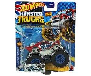 Hot Wheels Monster Trucks 2023 1:64 Scale Back to Basics 2/6 Night Shifter