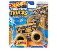 Hot Wheels Monster Trucks 5 Alarm, Includes Connect and Crash Car [Gold]