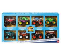 Hot Wheels Monster Trucks, Set of 8 1:64 Scale Die-Cast Toy Trucks Featuring Hero & Fan-Favorite Characters from Monster Trucks Live & the YouTube Series, JCW76
