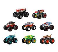 Hot Wheels Monster Trucks Live 8-Pack, Multipack of 1:64 Scale Toy Monster Trucks, Characters from the Live Show, Smashing & Crashing Trucks, Gift for Kids 3 Years Old & Up, HGX21