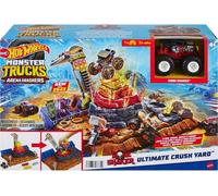 Hot Wheels Monster Trucks HOT WHEELSMonster Trucks Arena Smashers BONE SHAKER ULTIMATE CRUSH YARD Playset