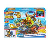 Hot Wheels Monster Trucks Arena Smashers Mega Wrex vs Crushzilla