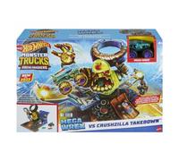 Hot Wheels Monster Trucks ARENA SMASHERS MEGA-WREX VS CRUSHZILLA TAKEDOWN Playset
