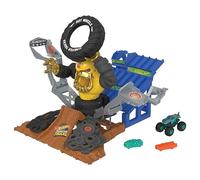 Hot Wheels Monster Trucks ARENA SMASHERS MEGA-WREX VS CRUSHZILLA TAKEDOWN Playset