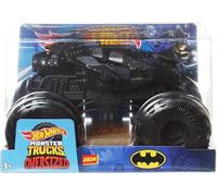 Hot Wheels Monster Trucks Batman Tumbler 1:24 Scale, Oversized, Crash Attack, Super Smash