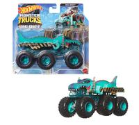 Hot Wheels Monster Trucks Big Rigs (Assorted Styles, One Random Item), 1:64 Scale Toy Truck with 6 Wheels, Haul or Tow Other Vehicles, HWN86