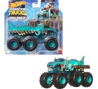 Hot Wheels Monster Trucks Big Rigs (Assorted Styles, One Random Item), 1:64 Scale Toy Truck with 6 Wheels, Haul or Tow Other Vehicles, HWN86