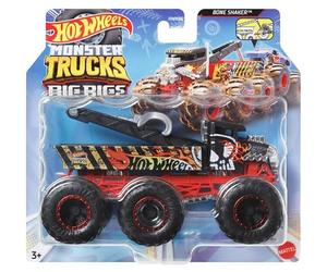 Hot Wheels Monster Trucks Big Rigs Die-Cast Toy Vehicle with Integrated Tow Hook