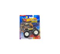 Hot Wheels Monster Trucks Bigfoot Leading Legends Series Diecast Vehicle with Crushed Car 1/7