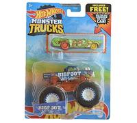 Hot Wheels Monster Trucks Bigfoot with Crushed Die Cast Car