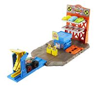 Hot Wheels Monster Trucks Blast Station Playset And Cars