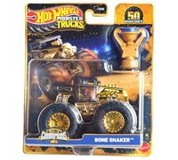 Hot Wheels Monster Trucks Bone Shaker, Trophy Champions 50th Years Bigfoot Series 1:64 Scale die cast