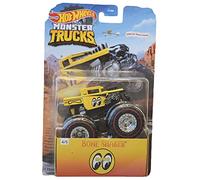 Hot Wheels Monster Trucks Bone Shaker [Yellow] Moon Eyes 4/5