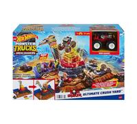 Hot Wheels Monster Trucks Boneshaker Ultimate Crush Yard Arena Playset