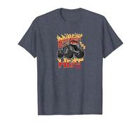 Hot Wheels Monster Trucks - Bringing The Heat T-Shirt, Men, Heather Blue, Large