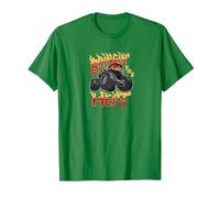Hot Wheels Monster Trucks - Bringing The Heat T-Shirt, Men, Kelly Green, Medium