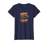 Hot Wheels Monster Trucks - Bringing The Heat T-Shirt, Women, Navy Blue, X-Small