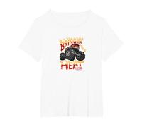 Hot Wheels Monster Trucks - Bringing The Heat T-Shirt, Women's Plus, White, 6X