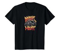 Hot Wheels Monster Trucks - Bringing The Heat T-Shirt, Youth, Black, Medium