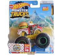 Hot Wheels Monster Trucks Buns of Steel, Plus Connect and Crash Car