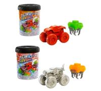 Hot Wheels Monster Trucks Color Reveal Canisters Water Blaster Battle Pack with Mega Wrex and Race Ace (Case Pack of 2)