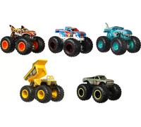 Hot Wheels Monster Trucks Crash Crew, 5-Pack of 1:64 Scale Toy Trucks