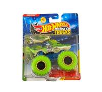 Hot Wheels Monster Trucks Crocovile, Beast Bashers 1/6 [Includes Crushed Car] New for 2026! 1:64 Scale Diecast Toy Vehicle