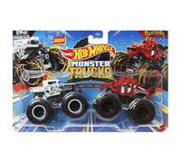 Hot Wheels Monster Trucks Demolition Doubles Bone Shaker vs Skelesaurus