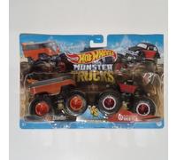 Hot Wheels Monster Trucks Demolition Doubles Drag Bus vs Volkswagen Beetle 1:64