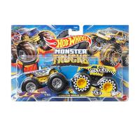 Hot Wheels Monster Trucks Demolition Doubles - Metal Cars 1/64 - Haul Y' All vs Taxi