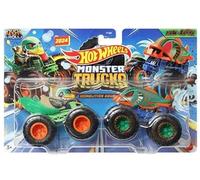 Hot Wheels Monster Trucks Demolition Doubles New for 2024 Duck N' Roll vs Piran-Ahhhh