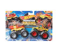 Hot Wheels Monster Trucks Demolition Doubles Oscar Mayer Weinermobile Vs All Fried Up 2 Pack. 1:64 Scale.