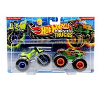 Hot Wheels Monster Trucks Demolition Doubles (Tri-To-Crush-Me & Podium Crasher JCC70)