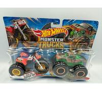 Hot Wheels Monster Trucks Demolition Doubles - Tri To Crush Me Vs Baja Buster