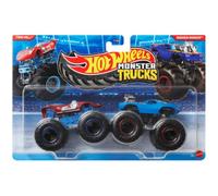 Hot Wheels Monster Trucks Demolition Doubles (Twin Mill & Rodger Dodger JLV80)
