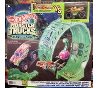 Hot Wheels Monster Trucks Glow in the Dark Epic Loop Challenge Playset - NEW
