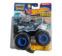 Hot Wheels Monster Trucks Great Bite, Sharks vs Dinos Series, Die-Cast Vehicle
