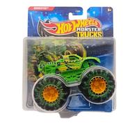 Hot Wheels Monster Trucks Gunkster, Green Die-Cast Vehicle, Large Wheels