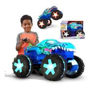 Hot Wheels Monster Trucks Mega-Wrex Alive RC, Remote-Control Toy | Large RC Toy Truck with Lights & Sounds , Recharge with USB Cable, 1:15 Scale, JBD90