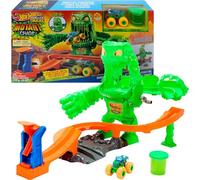 Hot Wheels Monster Trucks Mutant Monster Takedown Playset & Rhinomite
