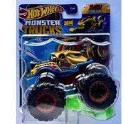 Hot Wheels Monster Trucks New for 2024 1:64 Scale (Bash Zilla 5/6 Beast Basher)