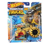 Hot Wheels Monster Trucks New for 2024 1:64 Scale (Demo Derby Gold 6/6 Championship Crashers)