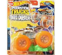 Hot Wheels Monster Trucks New for 2024 1:64 Scale Power Smashers (Tiger Shark)