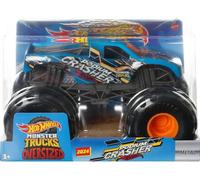 Hot Wheels Monster Trucks Oversized 1:24 Scale Metal Die-Cast Toy Truck (2024 Podium Crasher Blue)