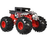 Hot Wheels Monster Trucks, Oversized Monster Truck, 1:24 Scale Die-Cast Toy Truck with Giant Wheels and Cool Designs, HNM40